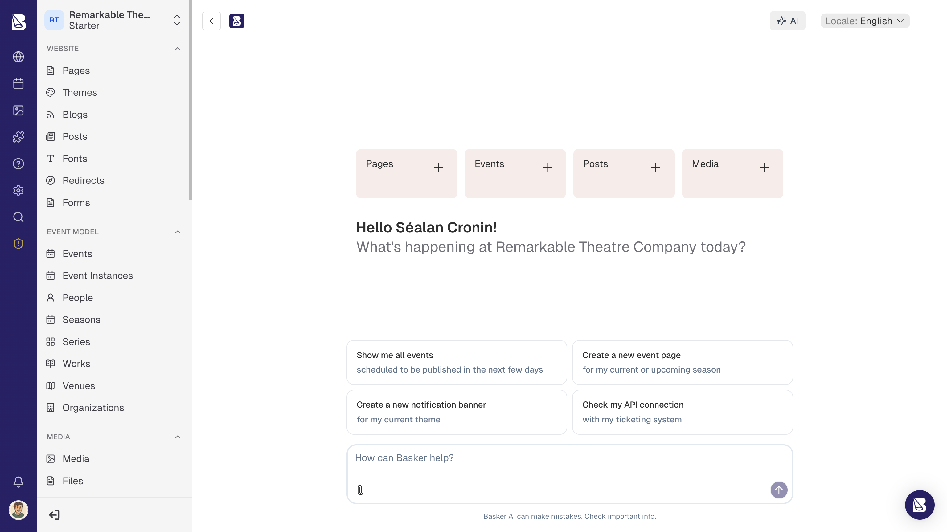 Basker Dashboard